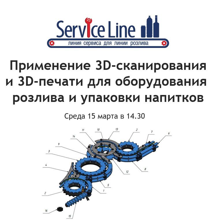 Приглашаем на лекцию «Применение 3D-сканирования и 3D-печати для оборудования розлива и упаковки напитков» Приглашаем на лекцию «Применение 3D-сканирования и 3D-печати для оборудования розлива и упаковки напитков»
